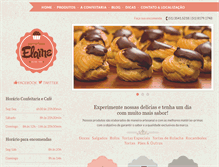 Tablet Screenshot of confeitariaelaine.com